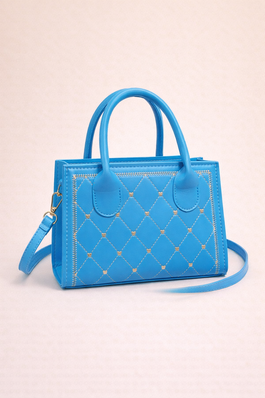 Pink Quilted Mini Tote