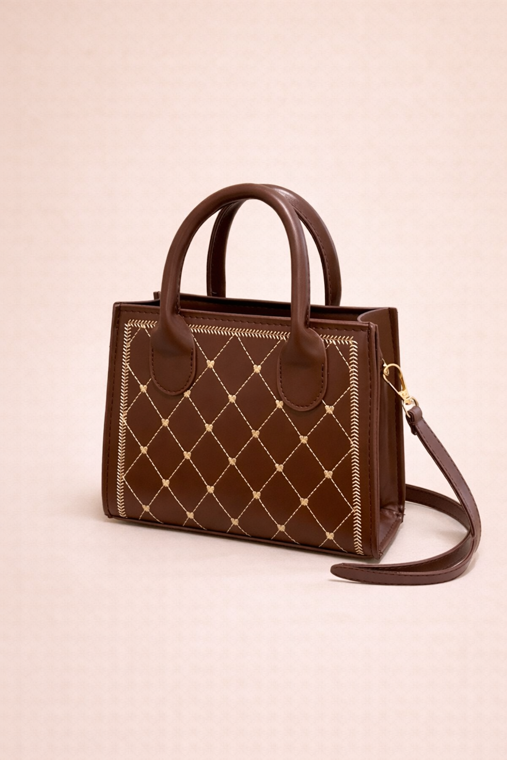 Pink Quilted Mini Tote