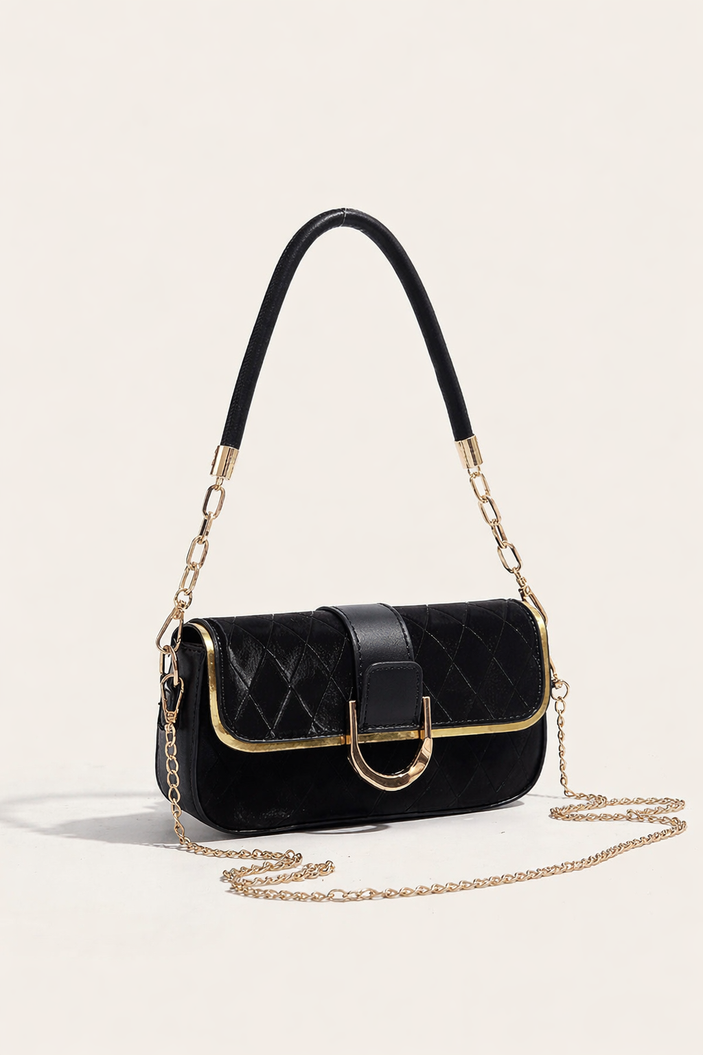 Chic Curve Quilted Bag