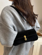Noir Gold Clasp Bag