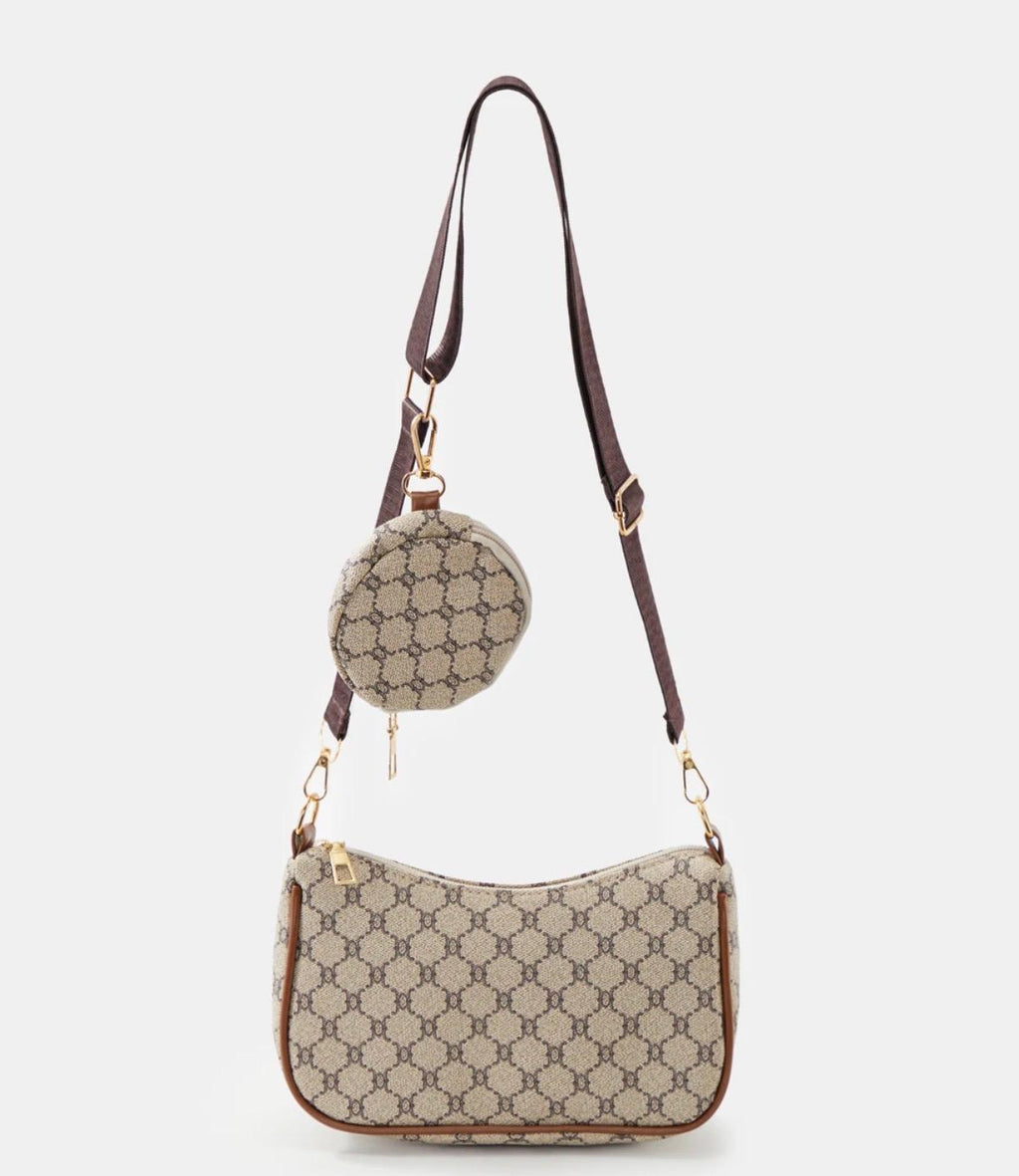 Monogram Shoulder Bag with Pouch