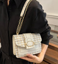Tweed Chain Flap Bag