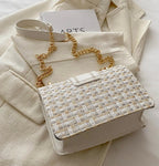 Tweed Chain Flap Bag