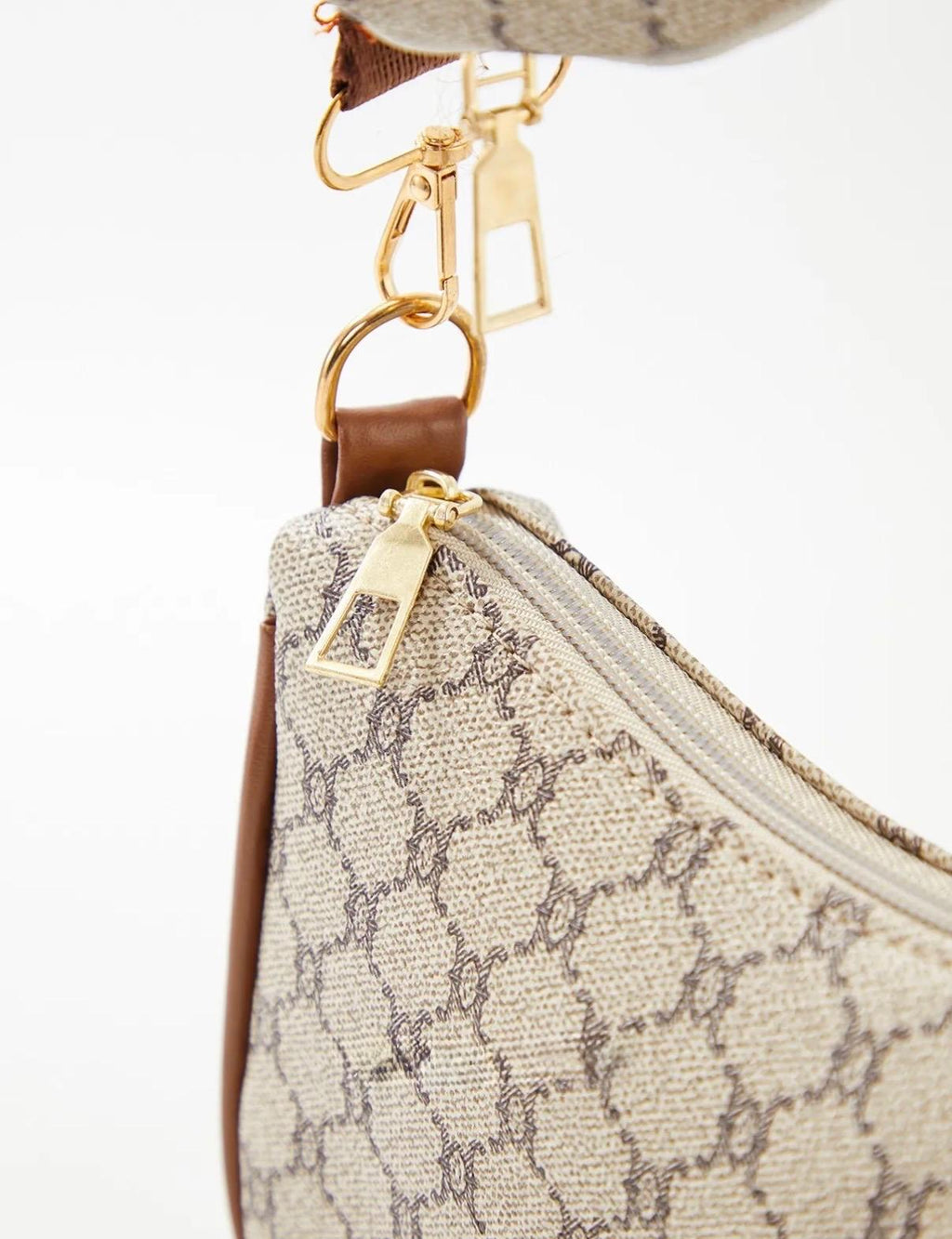 Monogram Shoulder Bag with Pouch