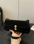 Noir Gold Clasp Bag