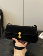 Noir Gold Clasp Bag