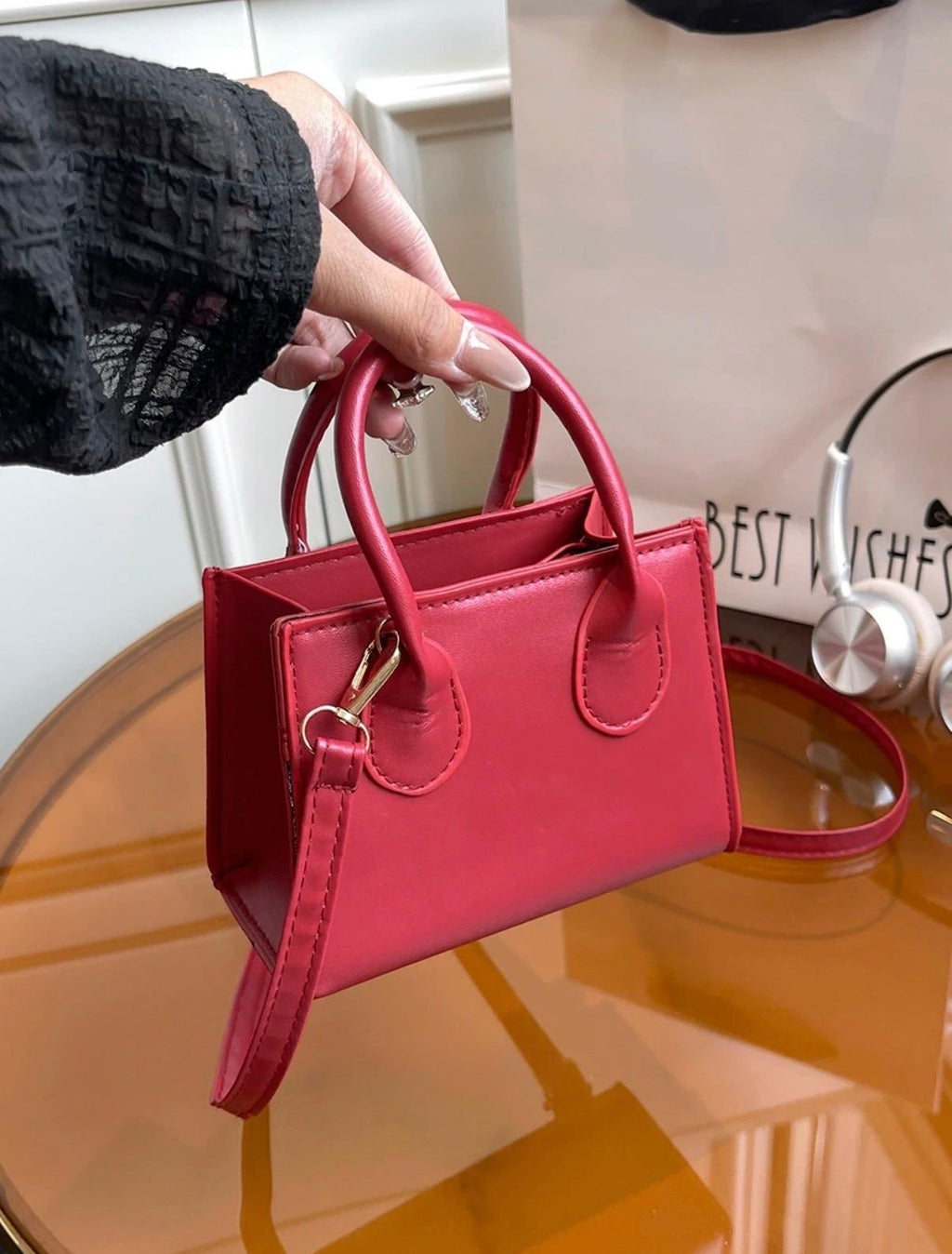 Solid Crossbody Bag