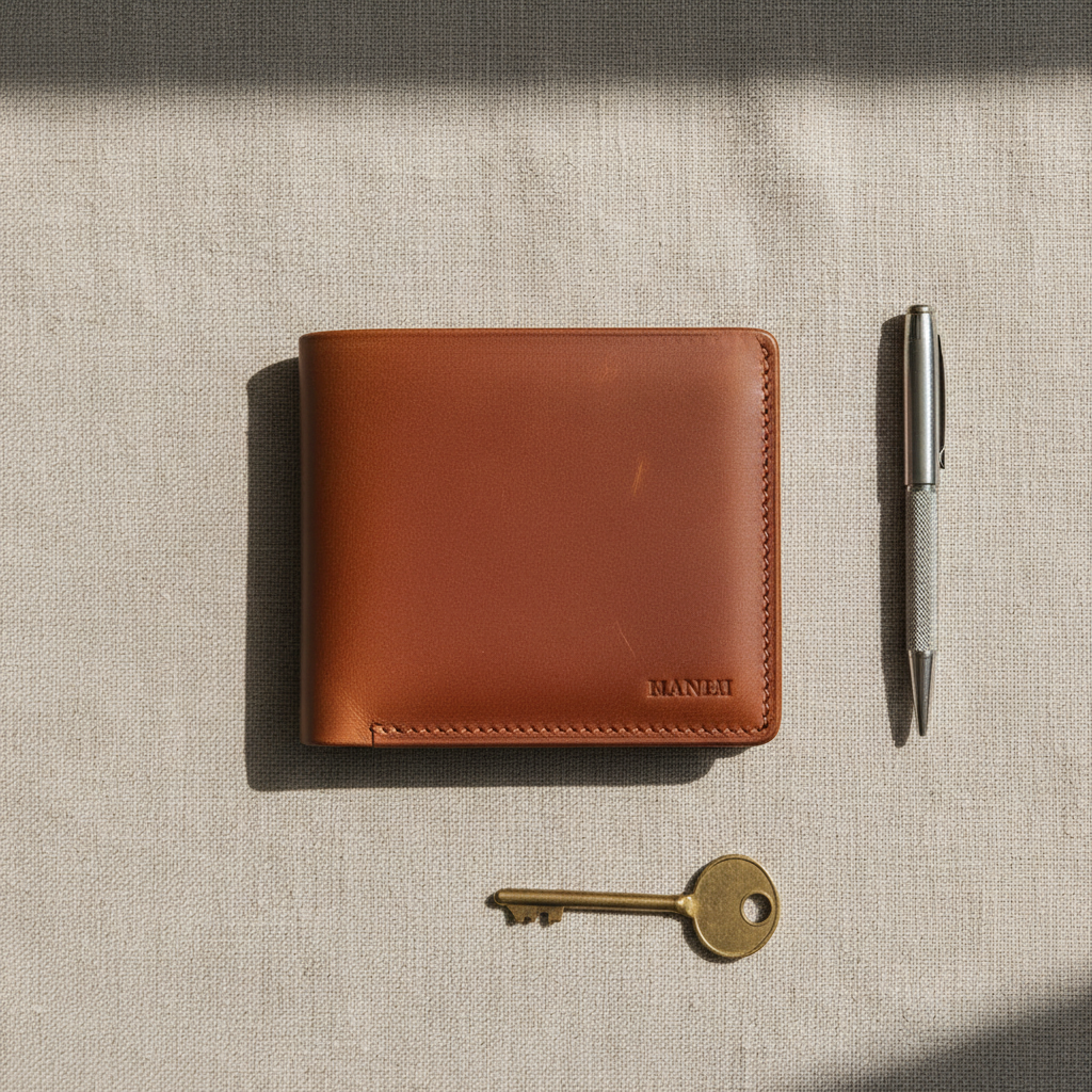 Men's Leather Bifold Wallet - 1